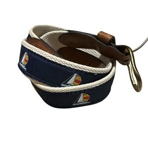 Zep Pro Nautical Themed Men's Belt - Navy and Brown